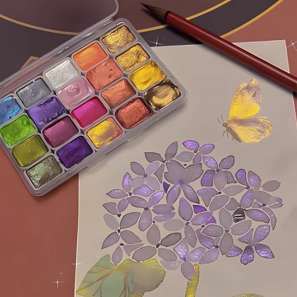 AcrylicPalet™ | Sparkling colours that bring watercolours to life (20 colours)