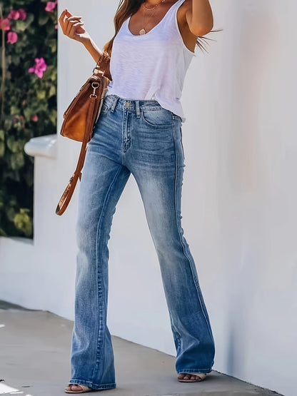 Eva – Timeless Mid-Rise Flare Jeans