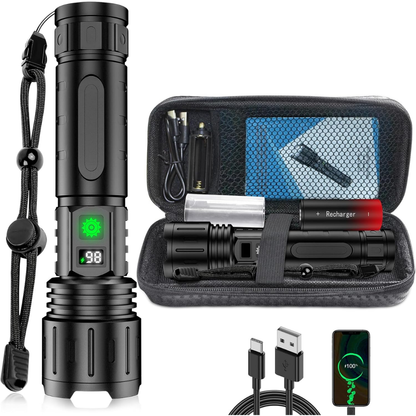 Flashlight – Brightest LED – 10.000 Lumen