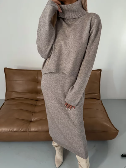 Flavia Lauletta™ Elegant sweater and skirt set
