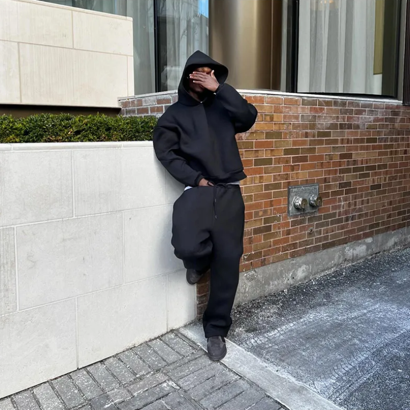Maverick | Men Minimal Hooded sweater set