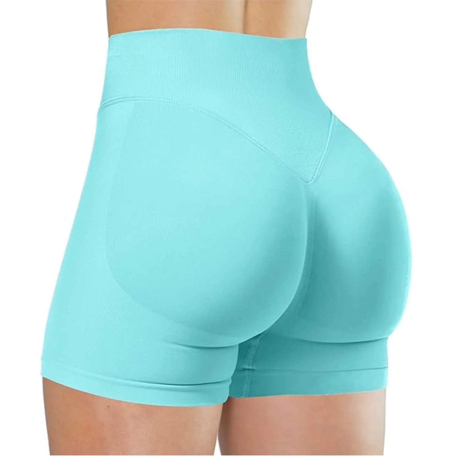Flexara - High-Waisted Seamless Fitness Shorts 
