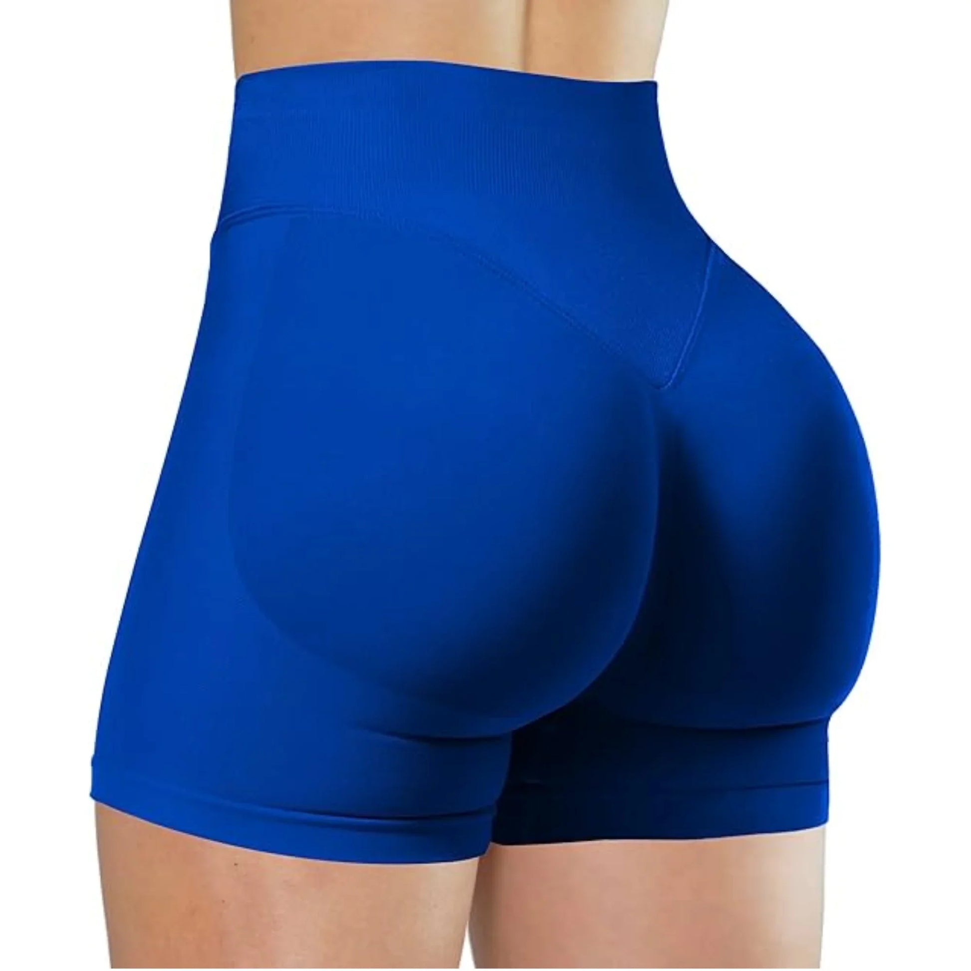 Flexara - High-Waisted Seamless Fitness Shorts 