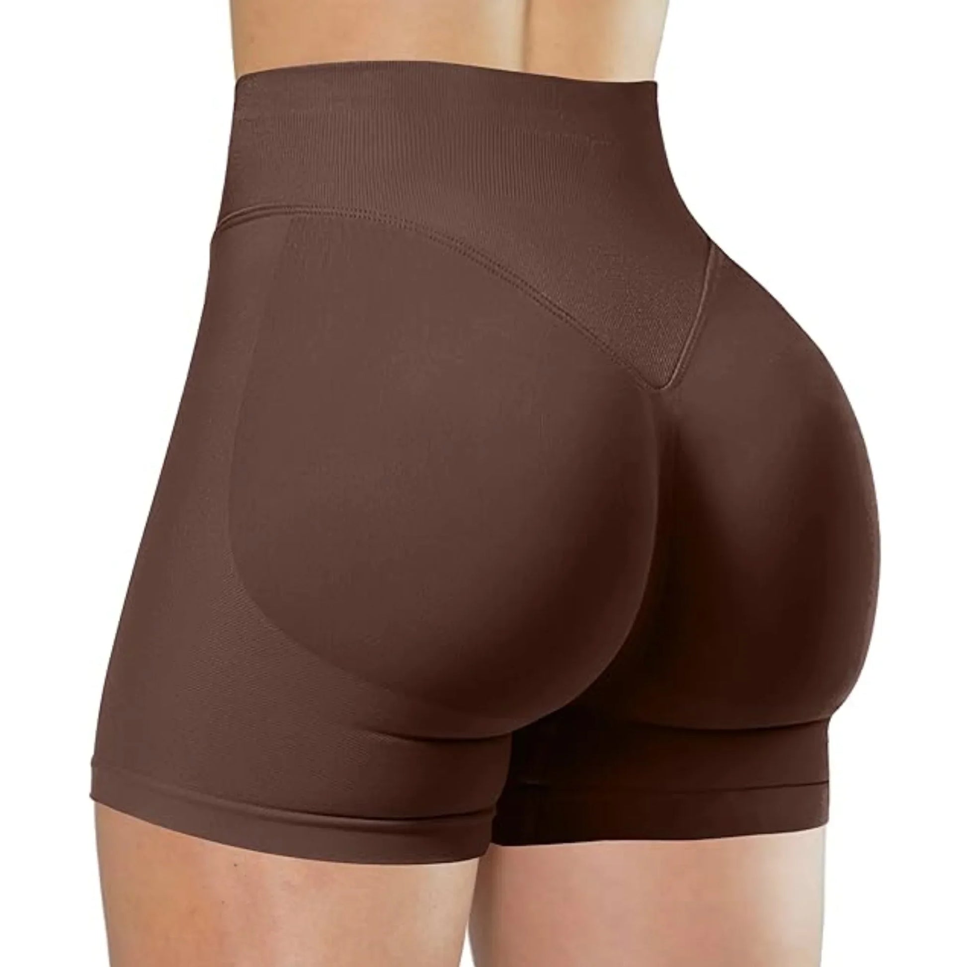 Flexara - High-Waisted Seamless Fitness Shorts 