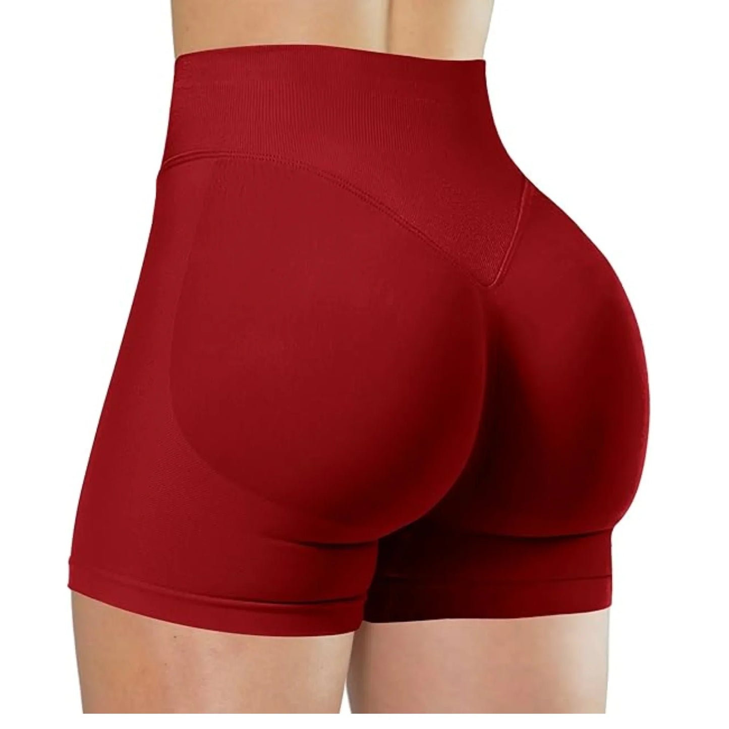 Flexara - High-Waisted Seamless Fitness Shorts 