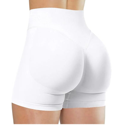 Flexara - High-Waisted Seamless Fitness Shorts 