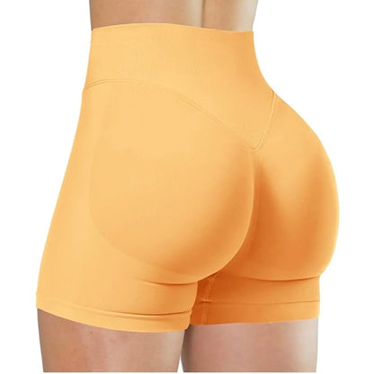 Flexara - High-Waisted Seamless Fitness Shorts 