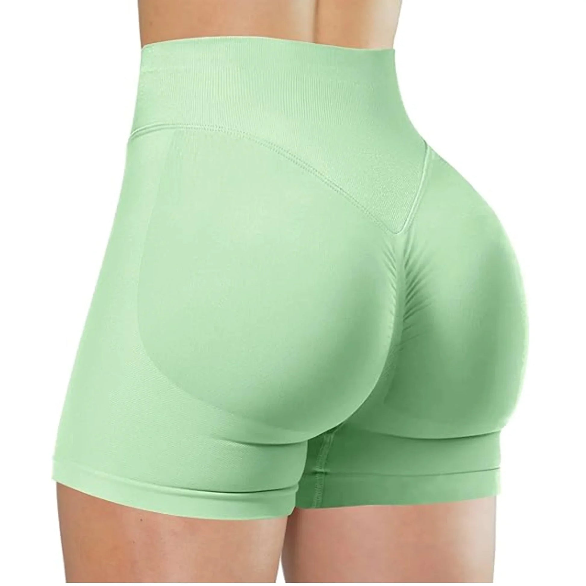 Flexara - High-Waisted Seamless Fitness Shorts 