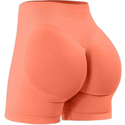 Flexara - High-Waisted Seamless Fitness Shorts 