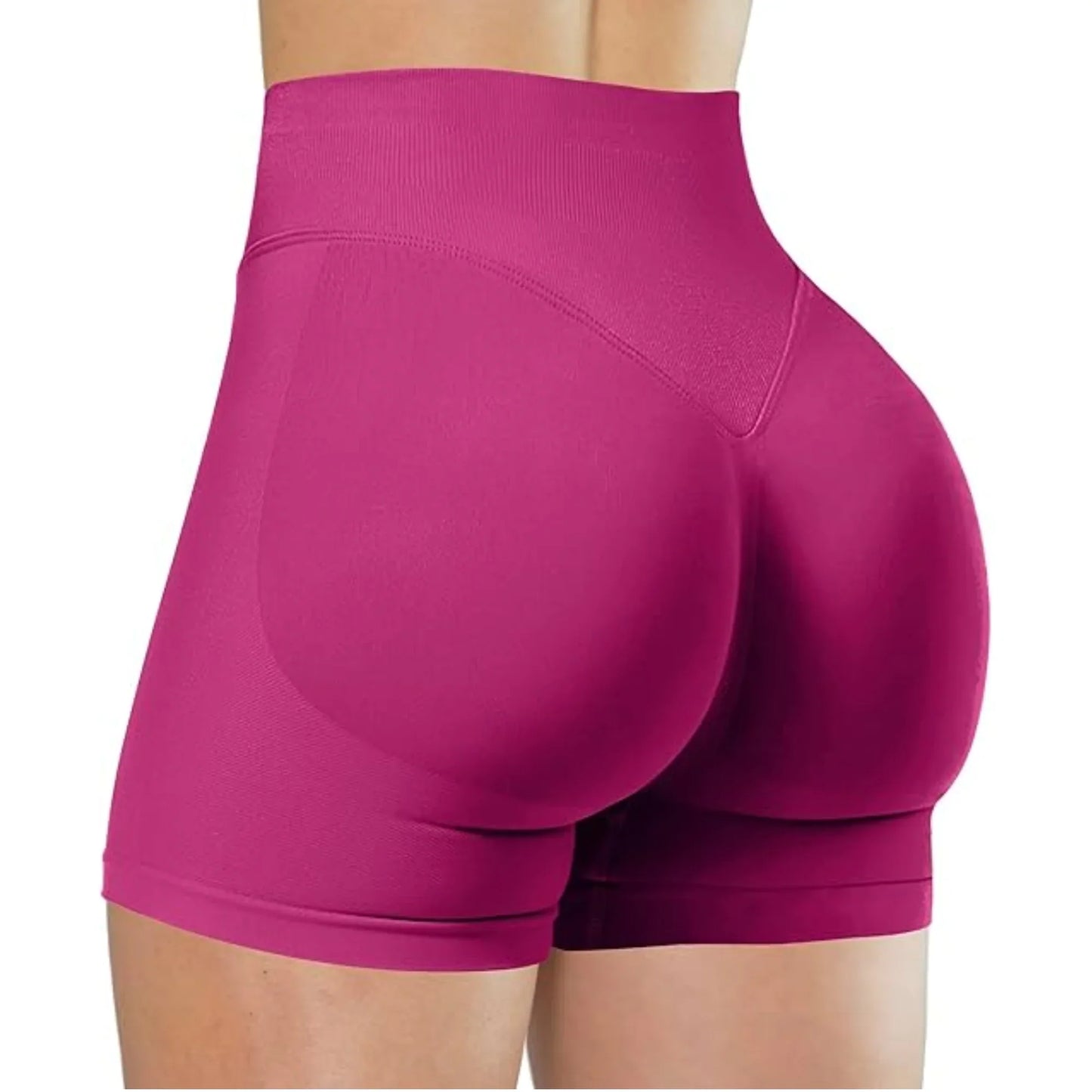 Flexara - High-Waisted Seamless Fitness Shorts 