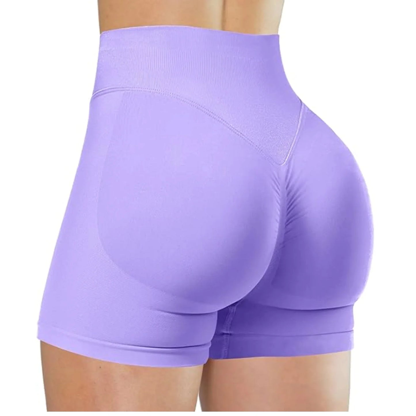 Flexara - High-Waisted Seamless Fitness Shorts 