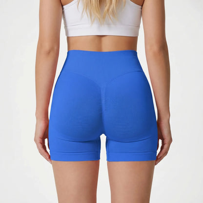 Flexara - High-Waisted Seamless Fitness Shorts 