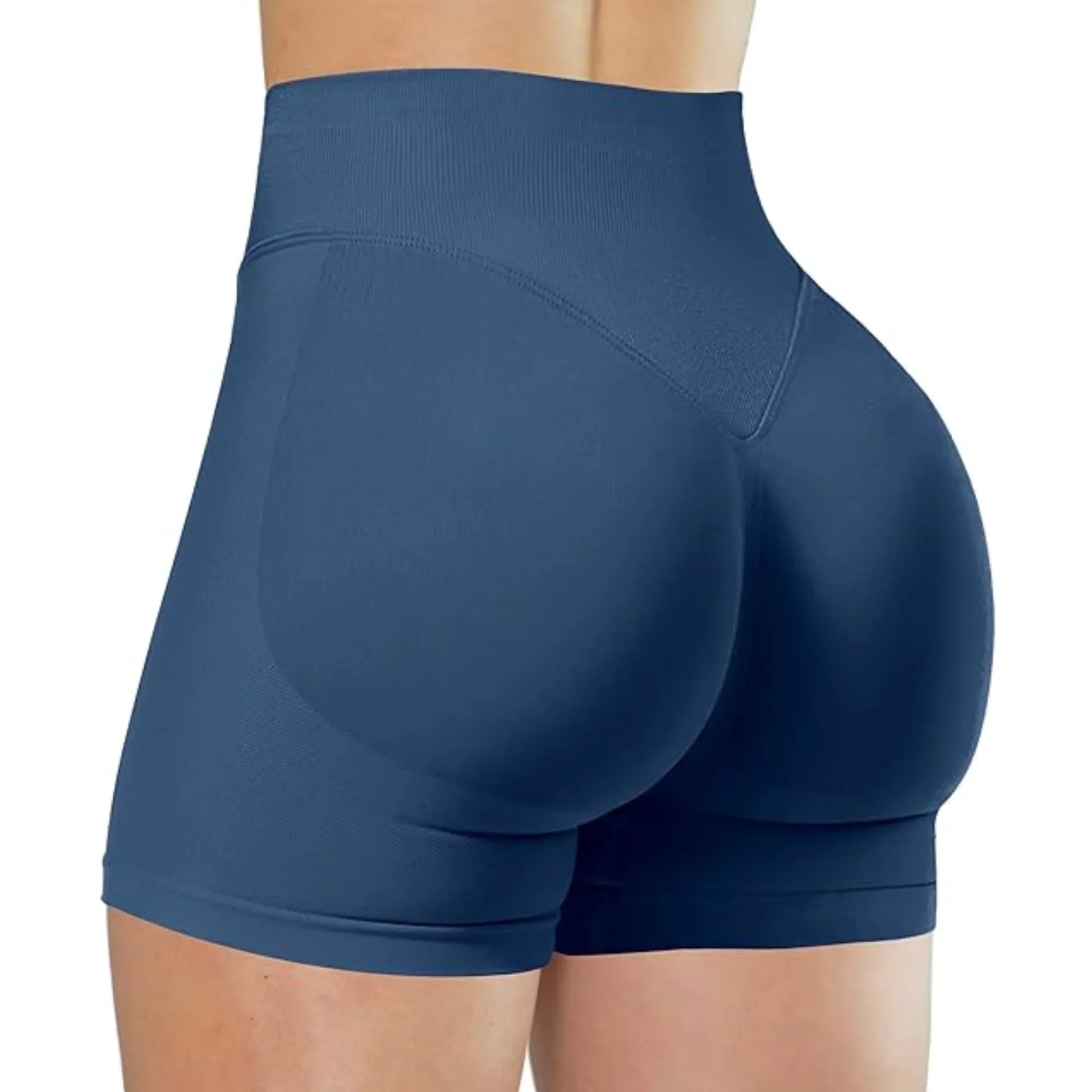 Flexara - High-Waisted Seamless Fitness Shorts 