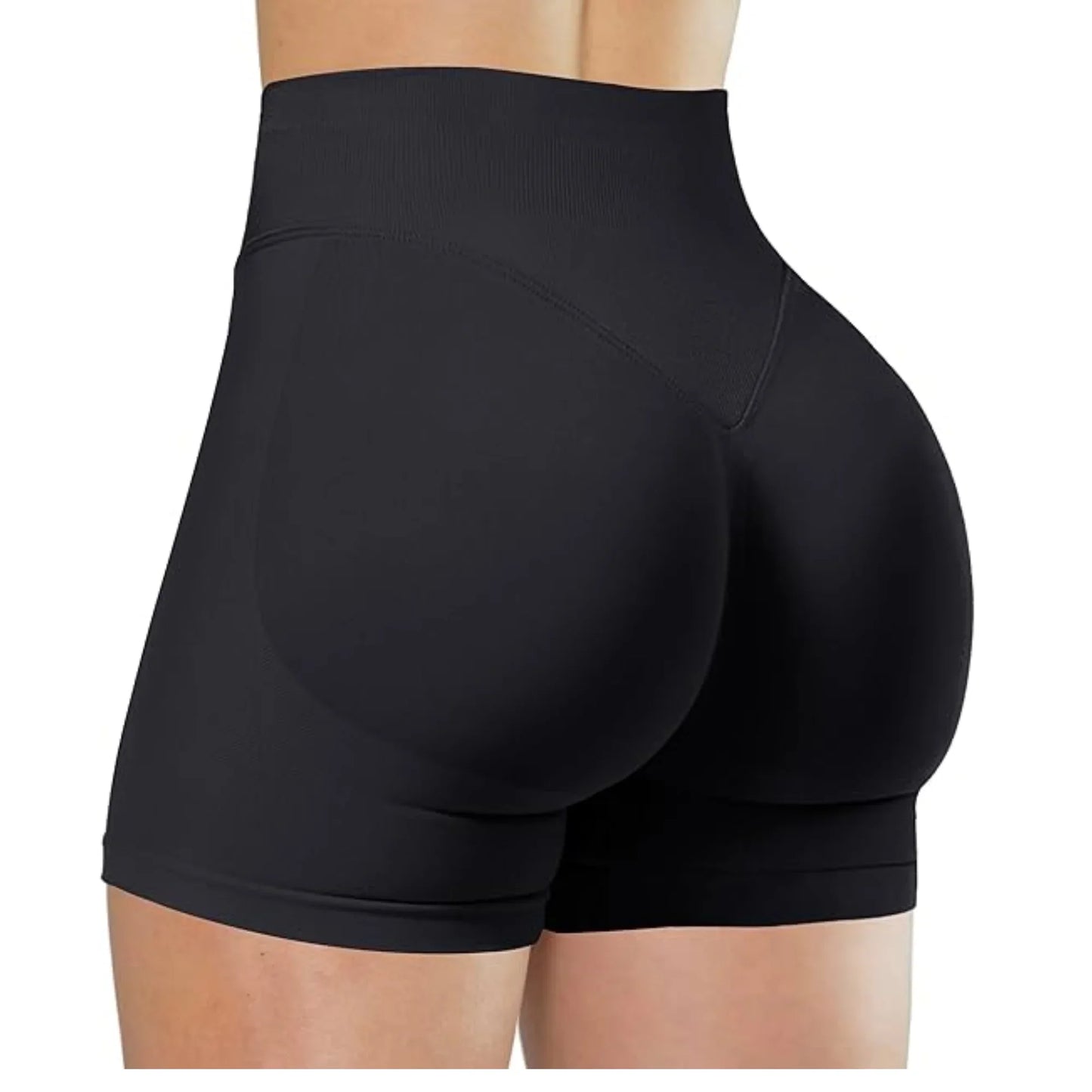 Flexara - High-Waisted Seamless Fitness Shorts 