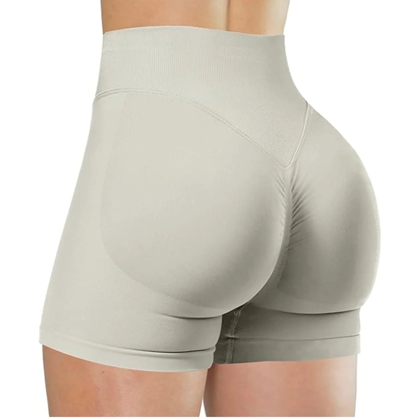 Flexara - High-Waisted Seamless Fitness Shorts 