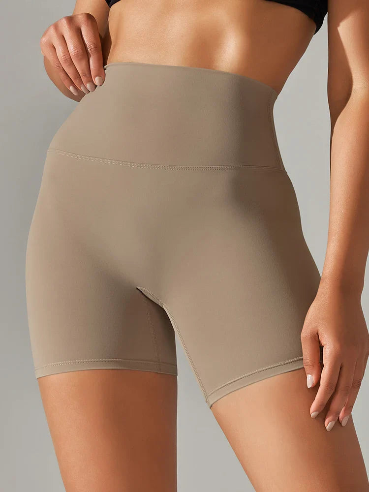 Flexiva - High-Waist Squat-Proof Gym Shorts 