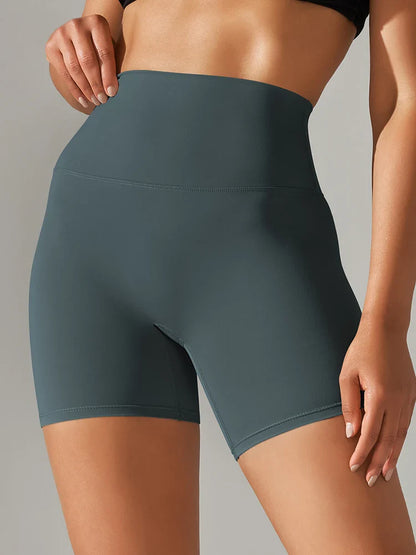 Flexiva - High-Waist Squat-Proof Gym Shorts 