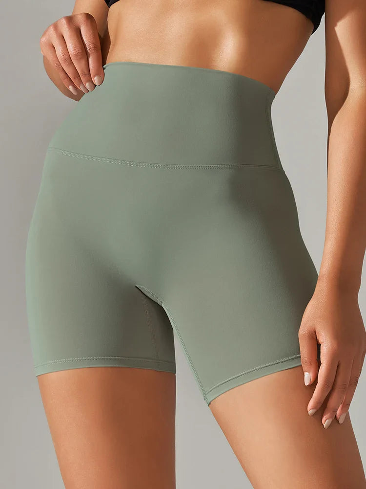 Flexiva - High-Waist Squat-Proof Gym Shorts 