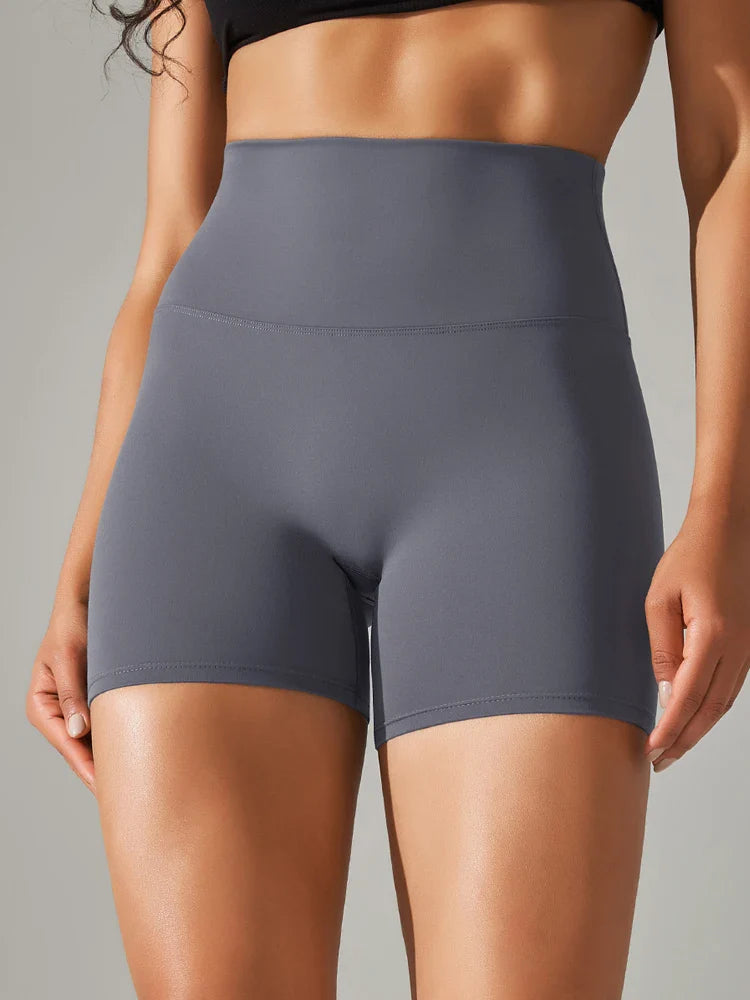 Flexiva - High-Waist Squat-Proof Gym Shorts 