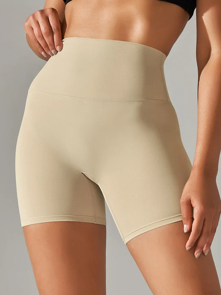 Flexiva - High-Waist Squat-Proof Gym Shorts 