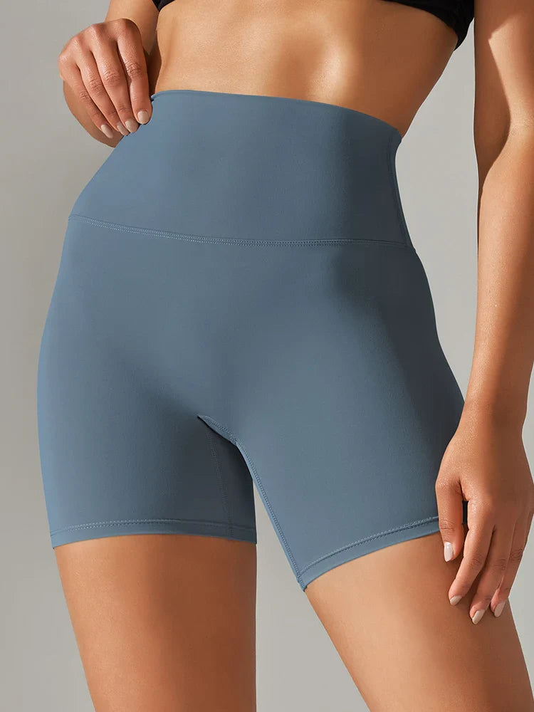 Flexiva - High-Waist Squat-Proof Gym Shorts 