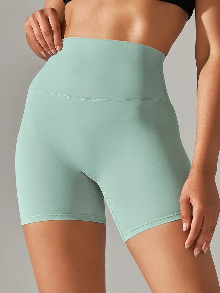 Flexiva - High-Waist Squat-Proof Gym Shorts 