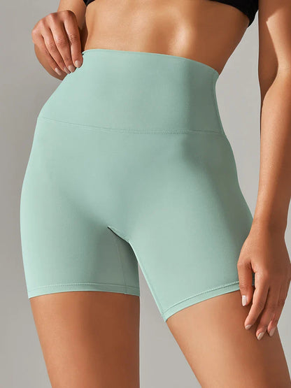 Flexiva - High-Waist Squat-Proof Gym Shorts 