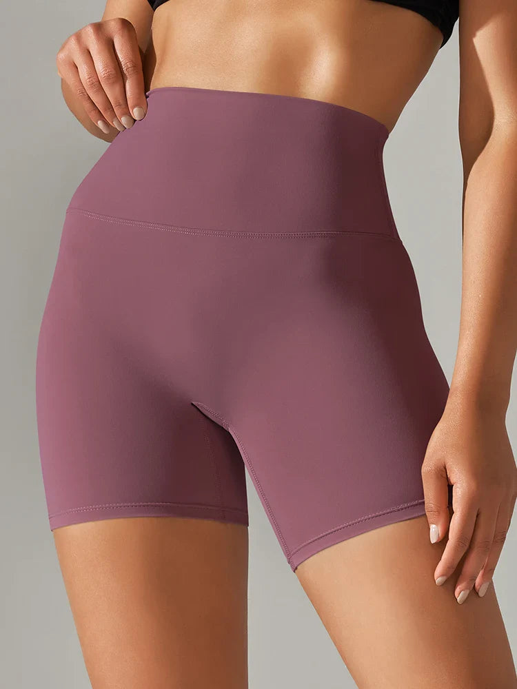 Flexiva - High-Waist Squat-Proof Gym Shorts 