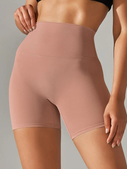 Flexiva - High-Waist Squat-Proof Gym Shorts 