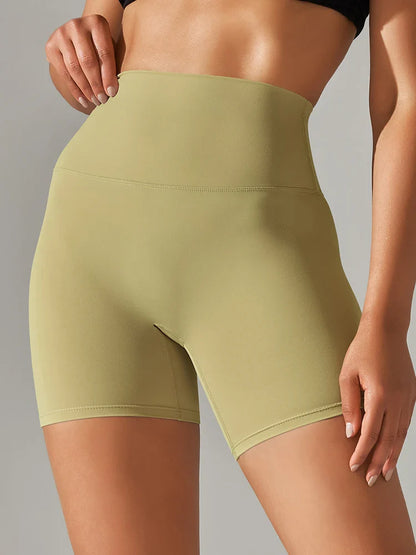 Flexiva - High-Waist Squat-Proof Gym Shorts 