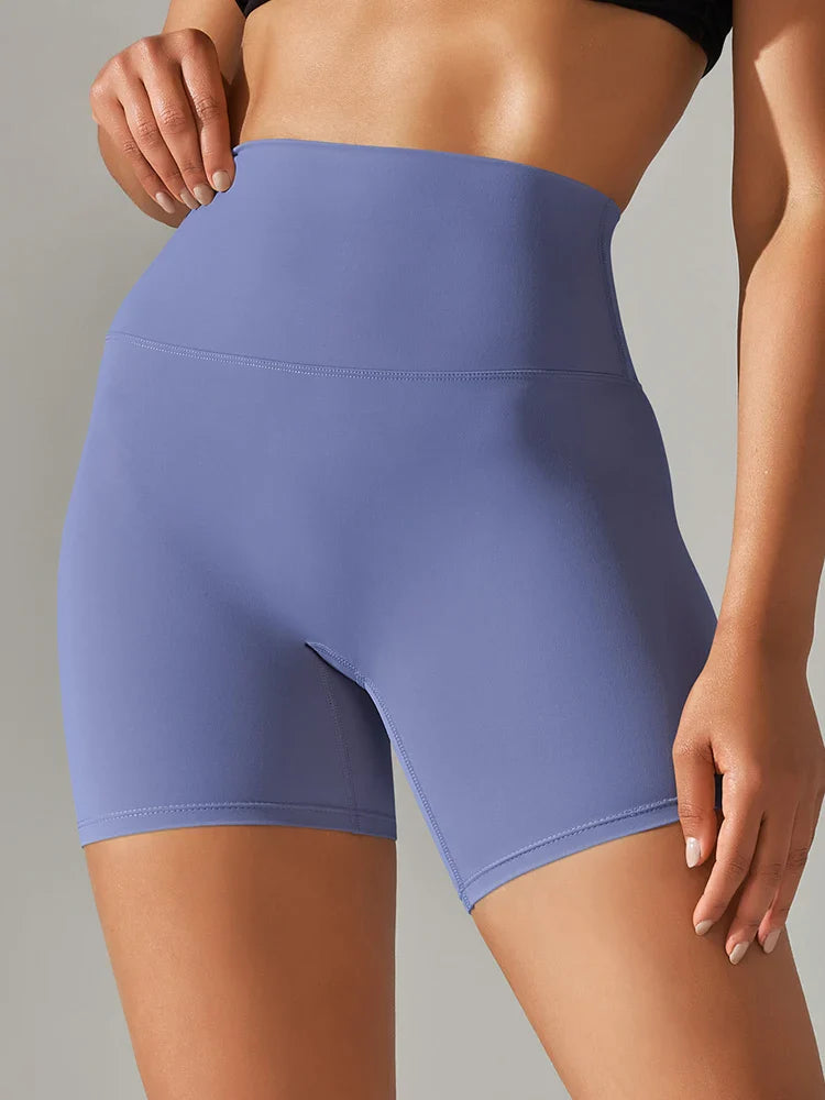 Flexiva - High-Waist Squat-Proof Gym Shorts 