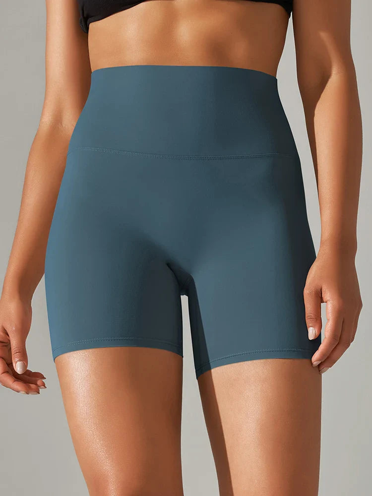 Flexiva - High-Waist Squat-Proof Gym Shorts 