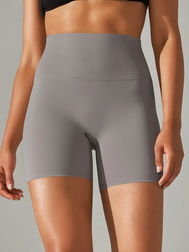 Flexiva - High-Waist Squat-Proof Gym Shorts 