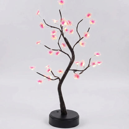 FloraGlow - Artificial Bonsai Tree Lamp- Bedside Ambient Lighting