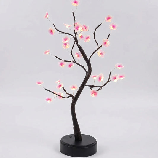 FloraGlow - Artificial Bonsai Tree Lamp- Bedside Ambient Lighting
