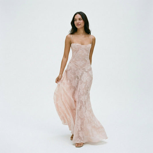 Floral Maxi Summer Dress for Wedding Guests