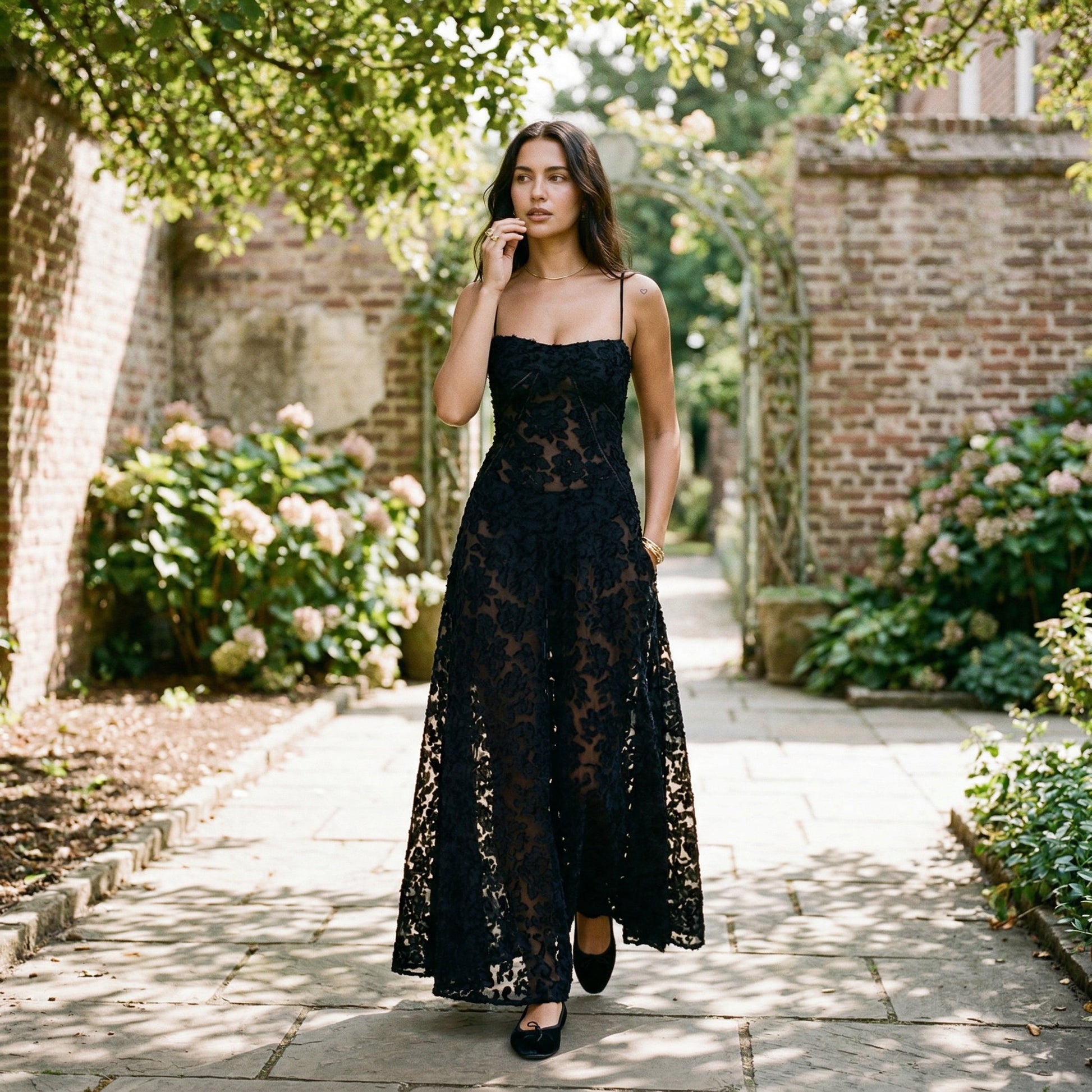 Floral Maxi Summer Dress for Wedding Guests