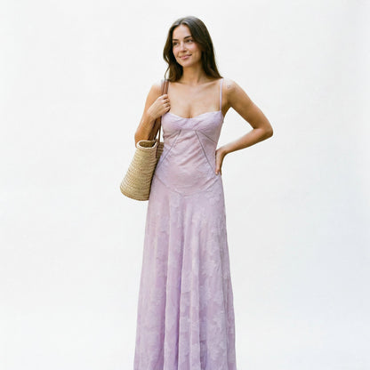 Floral Maxi Summer Dress for Wedding Guests
