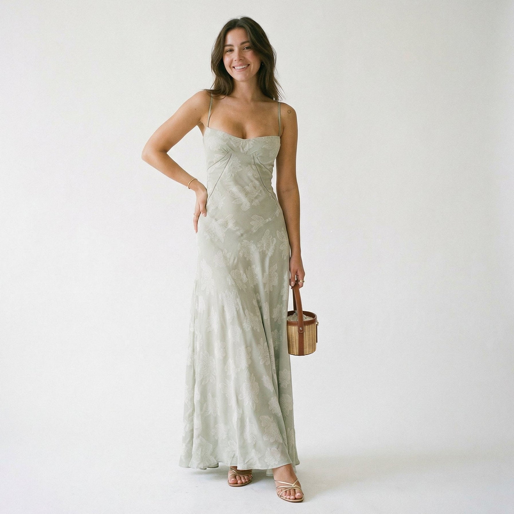 Floral Maxi Summer Dress for Wedding Guests