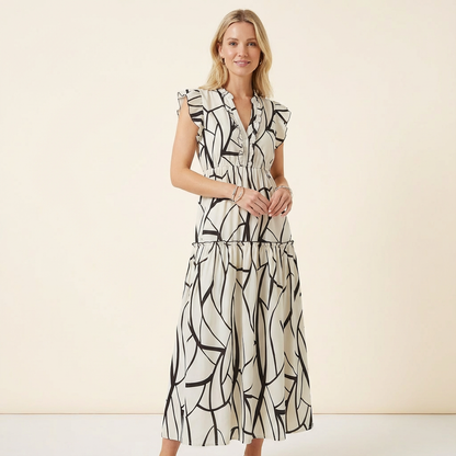 Elegant Printed Dress for Women