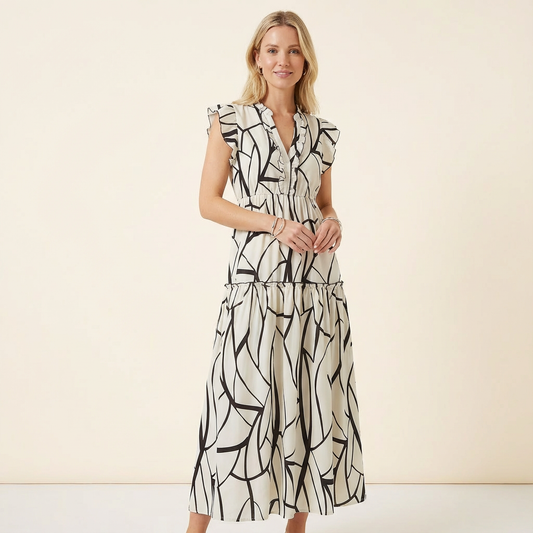 Elegant Printed Dress for Women