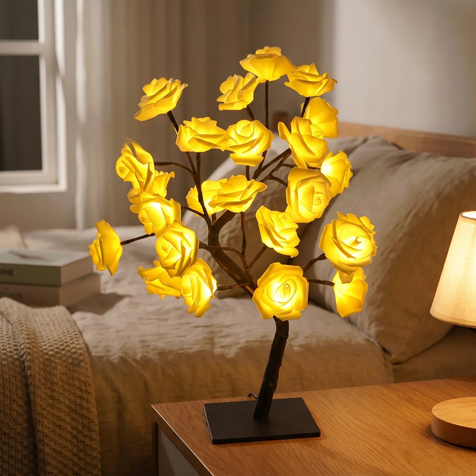Floresca - Rose Blossom LED Tree Lamp- Ambient Room Lighting