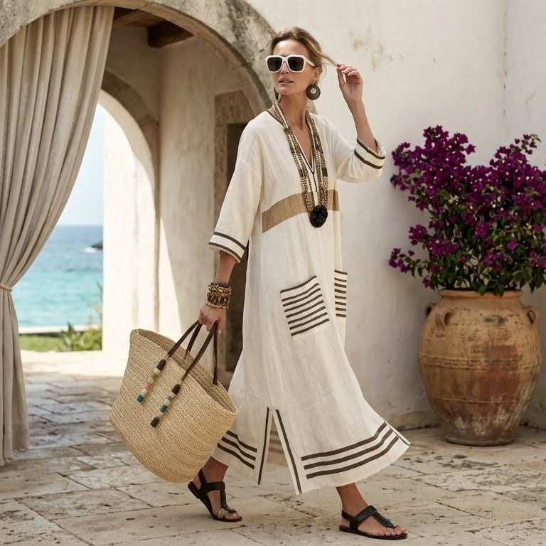 Dalia™ | Flowing Mediterranean Dress