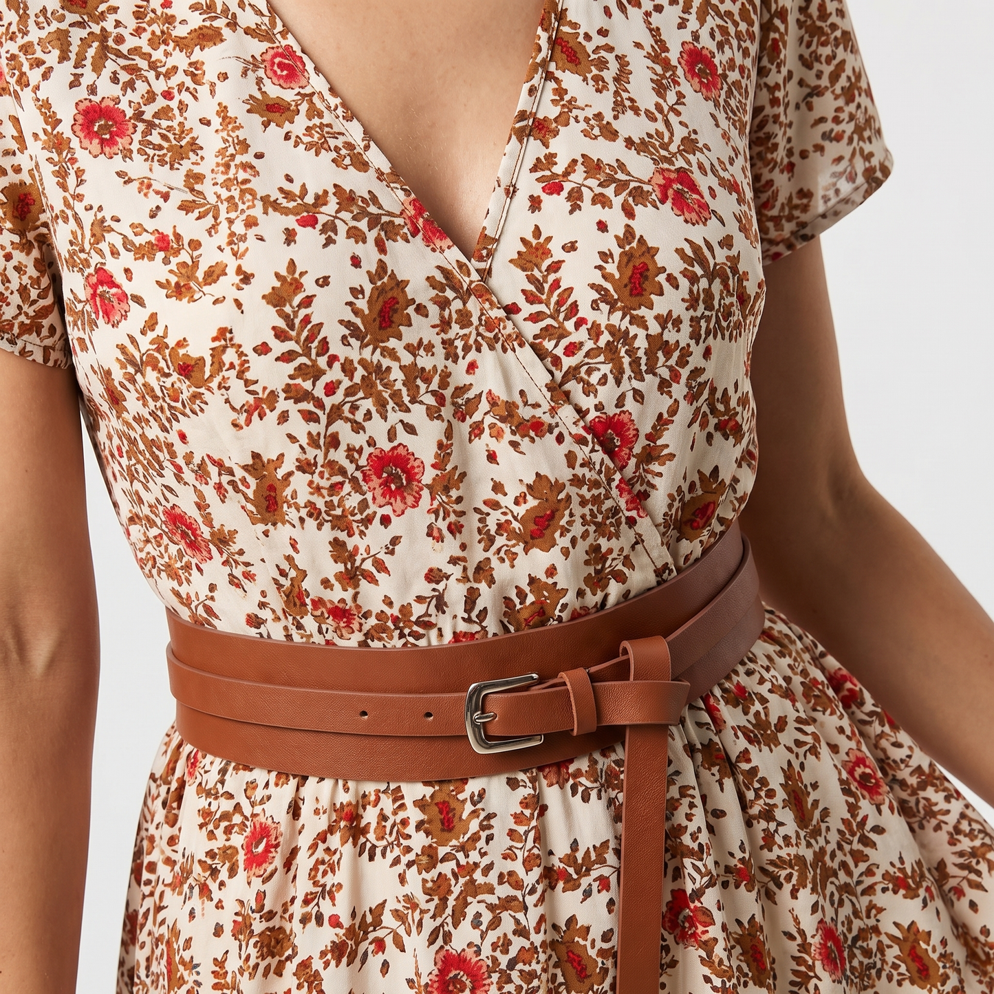 Cecília | Paisley Print Flowing Maxi Dress with V-Neck