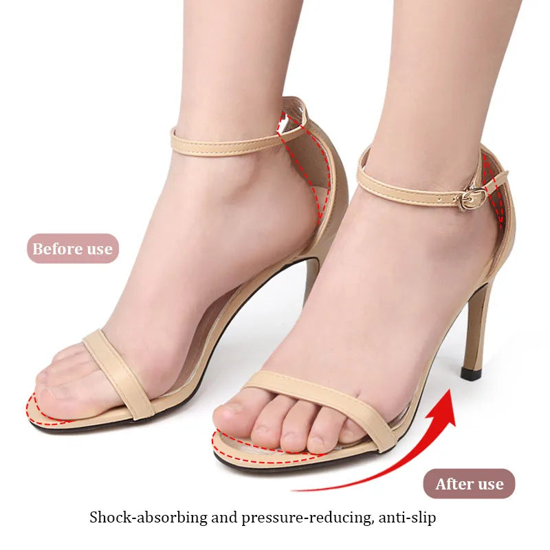 Orthopedic insoles with soft silicone gel cushion