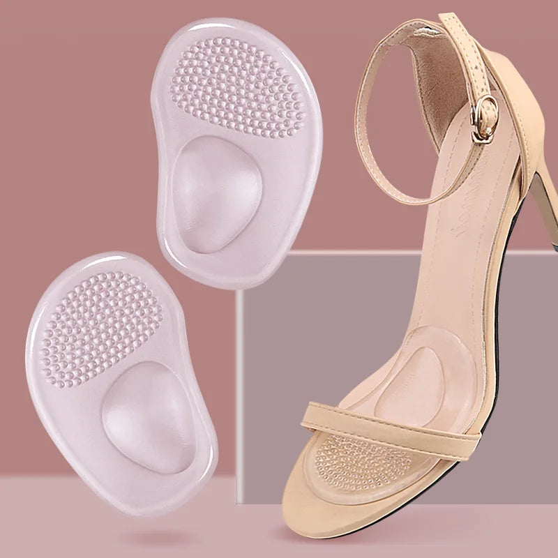 Orthopedic insoles with soft silicone gel cushion