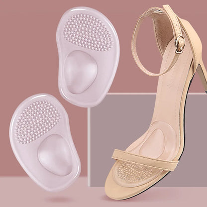Orthopedic insoles with soft silicone gel cushion