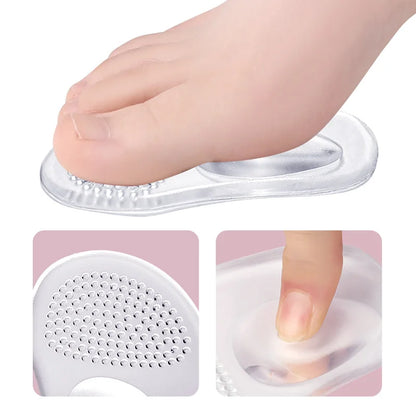 Orthopedic insoles with soft silicone gel cushion