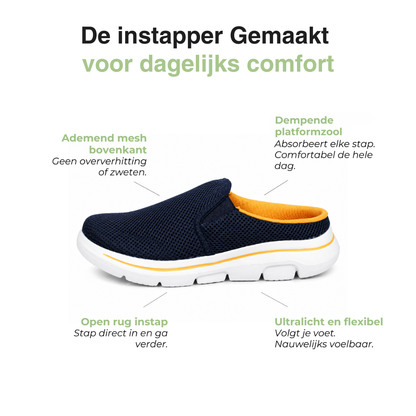 Heren Mesh Slippers - Lichtgewicht Instappers - Dempend Voetbed