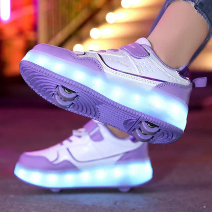 LED Rollschuhe für Kinder – Verstellbar, Leuchtend & Komfortabel